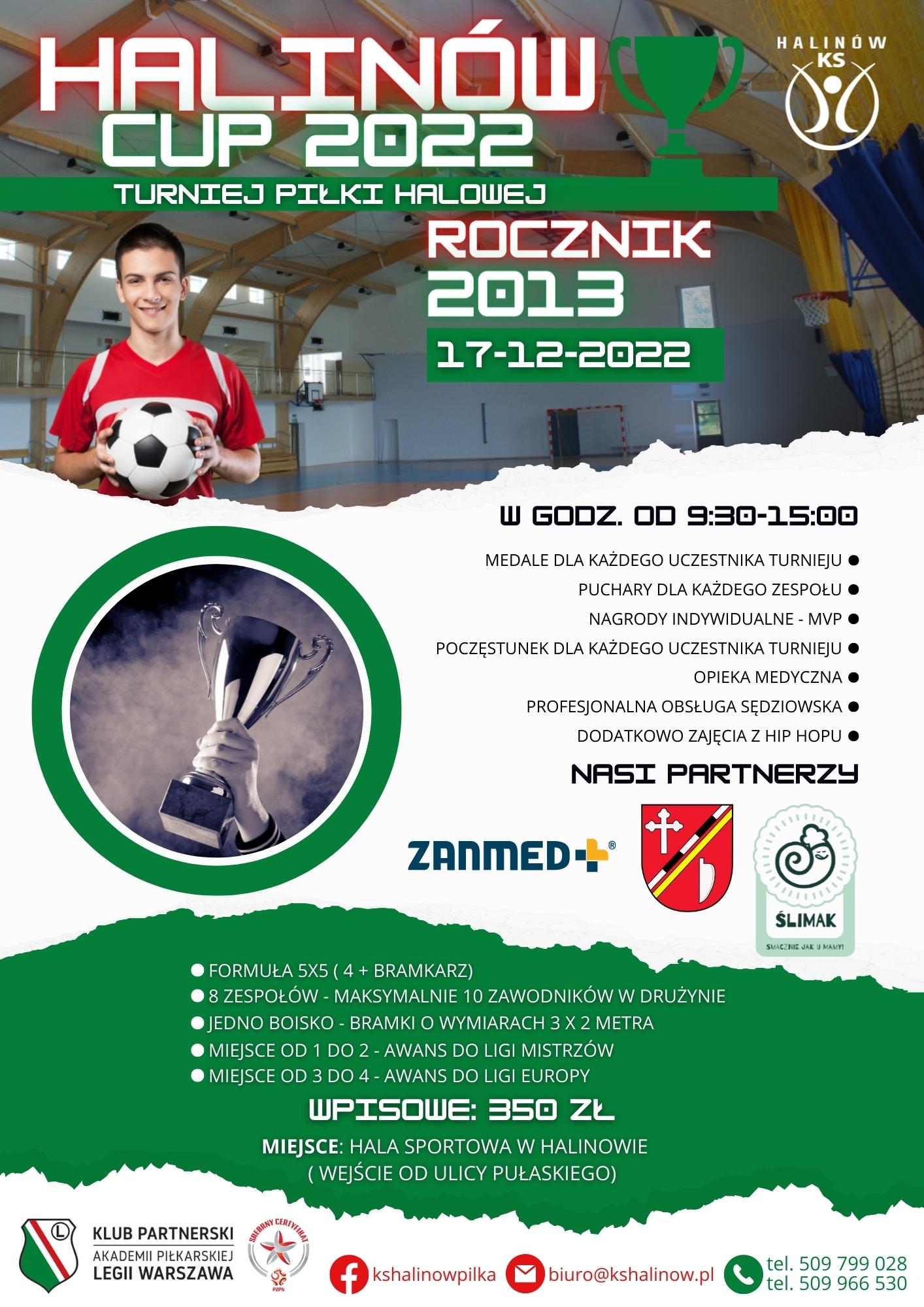 HALINÓW CUP 2022 - rocznik 2013 sprok
