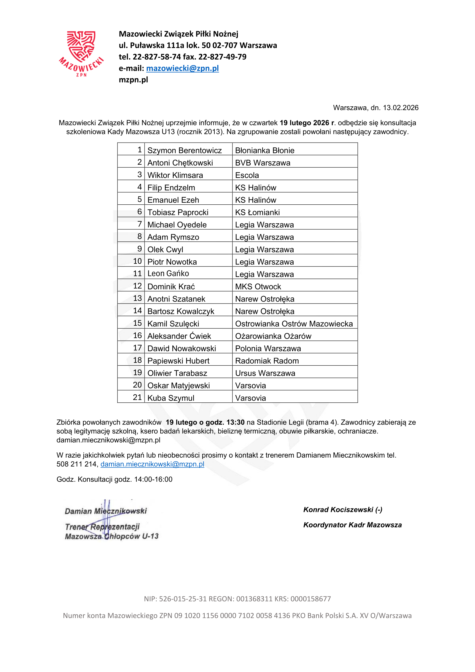 Świetne wiadomości!